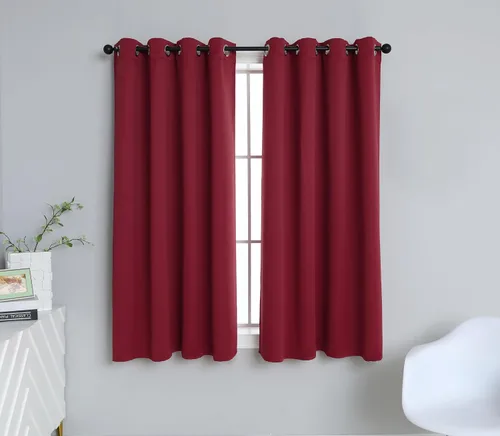 Miniatura 38 de INLINAS Cortinas opacas para dormitorio, aislamiento térmico, reducción de ruido, juego de 2 paneles de ahorro de energía, beige, 42 pulgadas