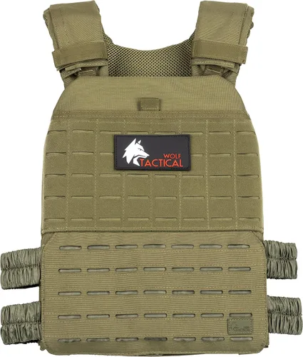 Miniatura 7 de Chaleco con peso ajustable Wolf Tactical para hombres y mujeres - Chaleco de peso para rucking, entrenamiento, correr, caminar y CrossFit para Azul