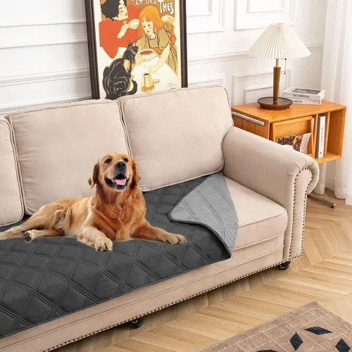 Miniatura 9 de fuguitex Manta impermeable reversible para perros pequeños, resistente a fugas, lavable, funda protectora para muebles de interior, apta
