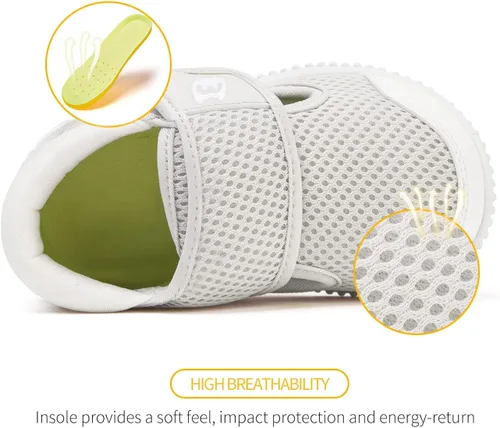 Miniatura 4 de Zapatos de bebé niño niña zapatillas Flyknit antideslizante primeros caminantes 6 9 12 18 24 meses