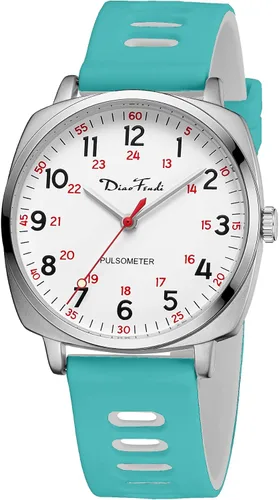 Diaofendi Reloj de enfermera impermeable para profesionales médicos, mujeres y hombres, 24 horas con segunda mano, esfera militar fácil de leer