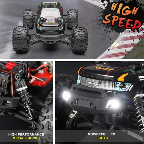 Miniatura 9 de HAIBOXING Coche de control remoto 16889, escala 1:16, 2.4 GHz, autos RC 4x4, camiones todoterreno, camión monstruo RC RTR a prueba de agua, 36 KM/H