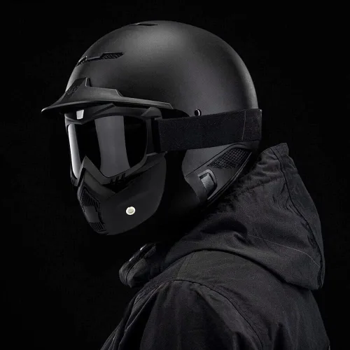Miniatura 5 de SPOSUNE Gafas de motocross, máscara de paintball, máscara facial desmontable, gafas de seguridad para motocross para hombres y mujeres