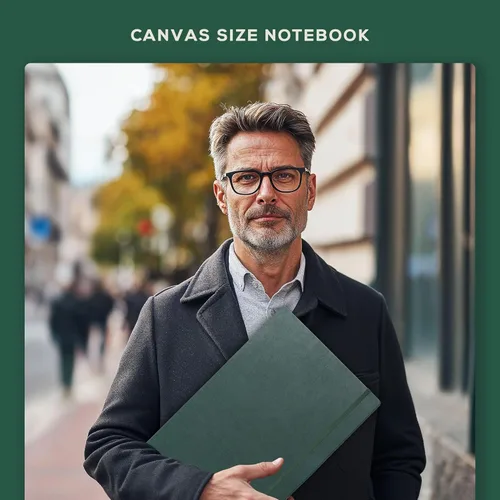 Miniatura 7 de Beechmore Books Cuaderno de bocetos A3 – 11.7x16.5 pulgadas de cuero vegano premium encuadernado, libro de bocetos grande de tapa dura con 160