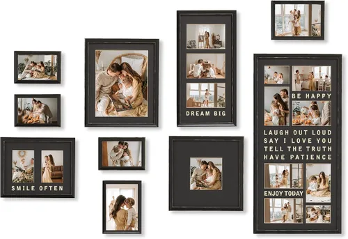 Miniatura 2 de HELLO LAURA - Marco de Fotos Collage Grande para Colgar en la Pared Marcos de Fotos Elegante Collage de Árbol Regalos para Familia y Amigos 4x6