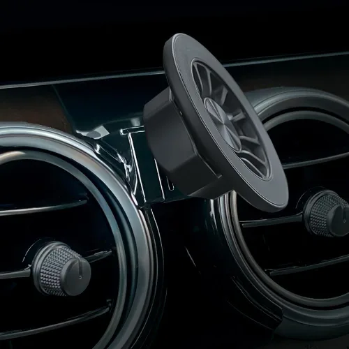 Miniatura 2 de BEERTE Compatible con soporte MagSafe para automóvil Mercedes Benz Clase C 2016-2022, clase GLC 2016-2023 [imanes mejorados], soporte magnético