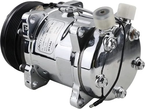 Miniatura 6 de Compresor universal del A/C con la correa serpentina del embrague de 6PK SD 508 5H14 R134A cromo
