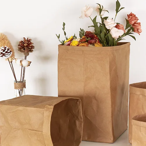 Miniatura 6 de BadenBach Paquete de 50 bolsas de almuerzo de papel marrón de 12 libras, 12.5 x 7 x 4.3 pulgadas, bolsas de pan grandes a granel, bolsas de papel
