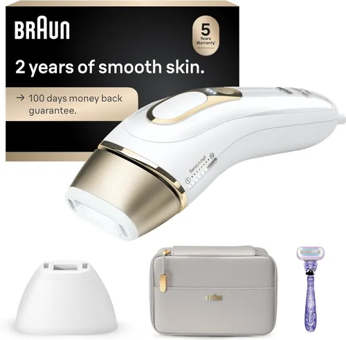 Braun - Dispositivo de depilación láser de larga duración IPL para mujeres y hombres, Silk Expert Pro5 PL5157, cuerpo completo, con maquinilla de
