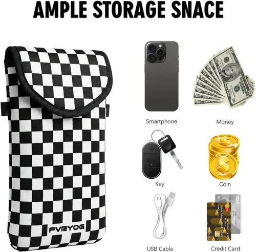 Miniatura 5 de Funda de neopreno para teléfono para hombres y mujeres, con correa cruzada/cordón para el cuello para iPhone 17/16 Pro Max