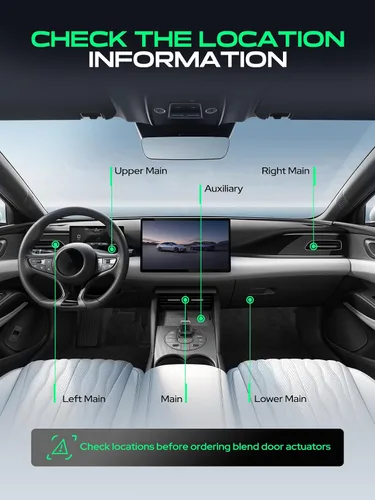Miniatura 4 de YHTAUTO Palancas de puerta de mezcla de actuador de puerta de aire HVAC – Compatible con Jeep Grand Cherokee 1999-2004 – Actuador de solapa de aire