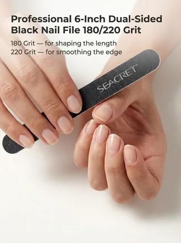 Miniatura 10 de SEACRET Juego de pedicura del Mar Muerto, kit de spa de pies en casa para talones agrietados y pies secos, kit de pedi de 4 piezas con crema