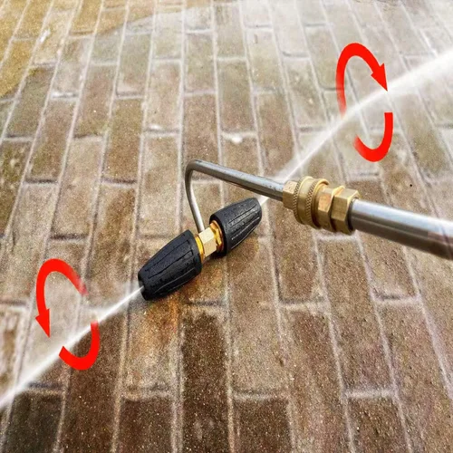Miniatura 5 de RIDGE WASHER Accesorio limpiador de canalones para lavadora a presión, con 2 boquillas turbo giratorias, desconexión rápida de 1/4 pulgadas, 3600 PSI