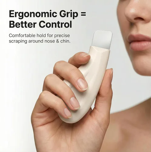 Miniatura 6 de Sookga Herramienta removedor de puntos negros, raspador facial de silicona para limpieza profunda, espátula facial exfoliante, removedor de puntos