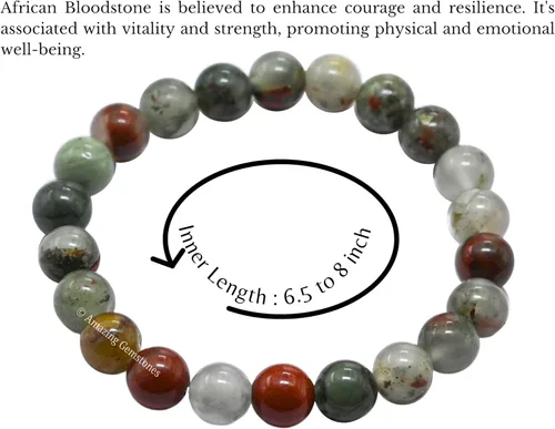 Miniatura 11 de Amazing Gemstone Pulsera de cristal para mujeres y hombres, pulsera de cristal curativo de protección, pulsera elástica con cuentas de piedras
