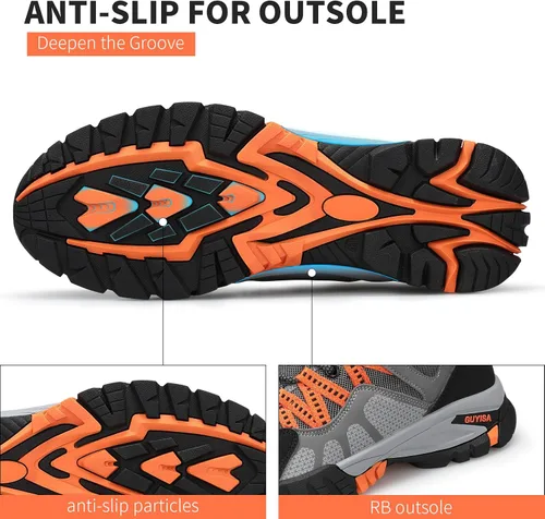 Miniatura 4 de GLANOUDUN Steel Toe Shoes for Men Outdoor Men's Work Sneakers Comfort Safety Toe Working Shoes for Men Indestructible Industrial Construction Shoes