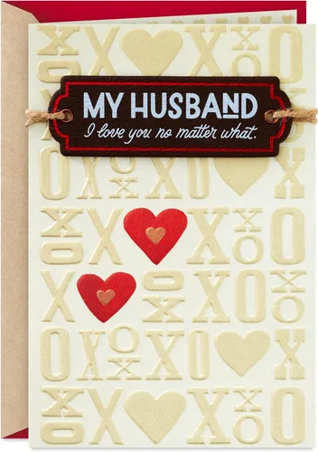 Hallmark Tarjeta de San Valentín para marido (Love You No Matter What)