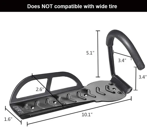 Miniatura 2 de Dirza Soporte para Bicicletas de Pared para Garaje Colgador para Bicicletas Ganchos para Bicicletas Almacenamiento de Bicicletas Sistema Vertical