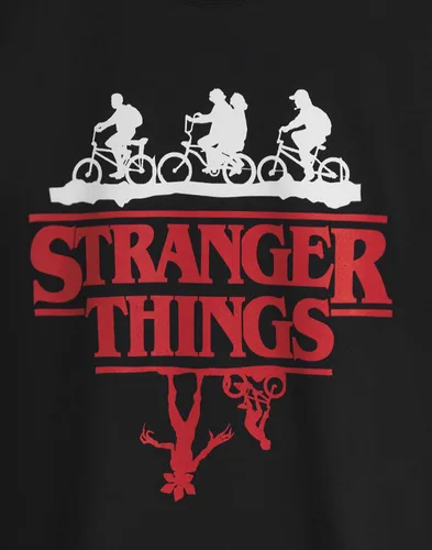 Miniatura 6 de Stranger Things Camiseta Hombre Mujer Unisex Upside Down Black Top