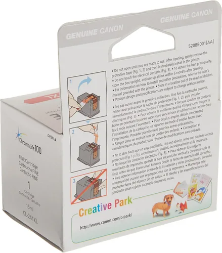 Miniatura 3 de Canon Cartucho de tinta de color CL-241XL, compatible con MG3620, MG3520, MG4220, MG3220, MG2220, MG4120, MG3120 y MG2120 y PG-240XL, compatible