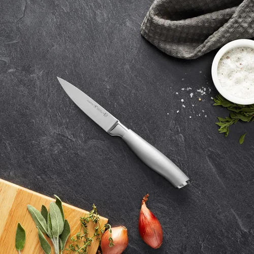 Miniatura 2 de HENCKELS Cuchillo de pelar modernista de 4 pulgadas, diseño alemán afilado informado por más de 100 años de maestría, gris