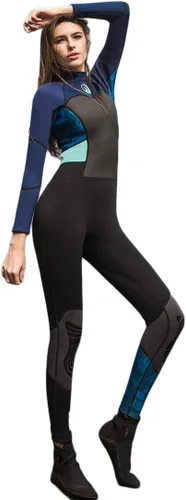 Miniatura 5 de Micosuza Trajes de neopreno completos para mujer, 0.059 in, manga larga, pierna larga, cremallera trasera, para buceo, esnórquel, natación