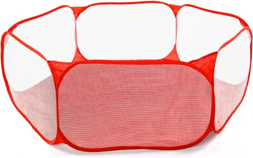 Miniatura 12 de STARBOLO Tienda de campaña para niños con pelotas, plegable para niños pequeños, piscina de pelotas, valla de gateo para interiores y exteriores
