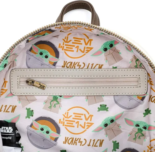 Miniatura 5 de Loungefly Star Wars Baby Yoda The Mandalorian - Bolso de hombro con doble correa para mujer, Multi