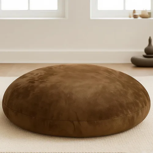 Miniatura 11 de Codi Inserto de Cojín Redondo para Piso, Cojín de Meditación Grande y Grueso, Cojines de Asiento Circulares de 32 Pulgadas, Espuma Viscoelástica