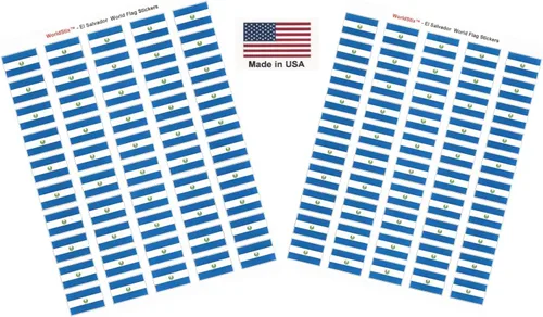 Miniatura 265 de 100 calcomanías de la bandera de Alaska; 1.5" x 1" hechas en Estados Unidos, calcomanías autoadhesivas de la bandera del estado para álbumes