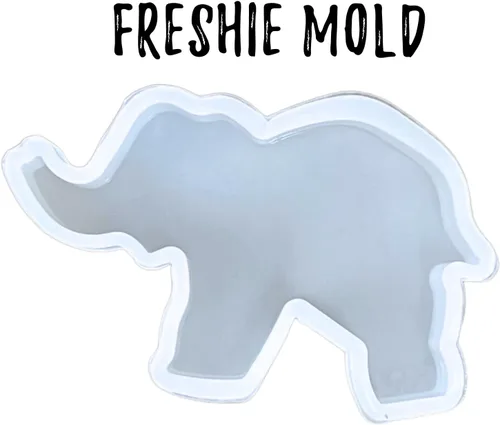 Miniatura 2 de Elephant Freshie - Molde de silicona para velas aromáticas perfumadas para automóvil, jabón para horno, resistente al calor hasta 400 F, 3.8 x 3.8 x