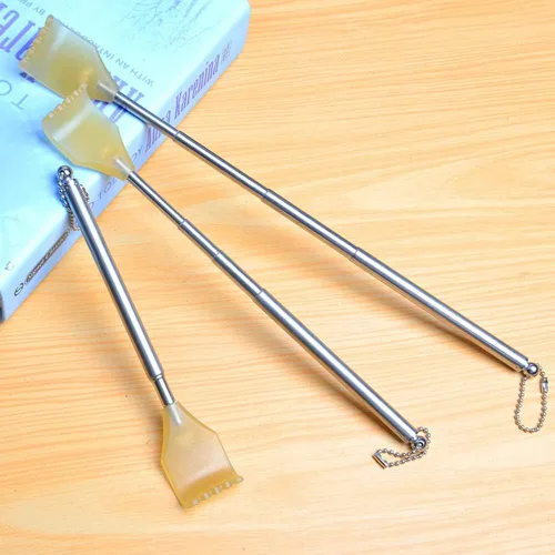 Miniatura 3 de Rascador de metal manual extensible retráctil para la espalda, 2 piezas