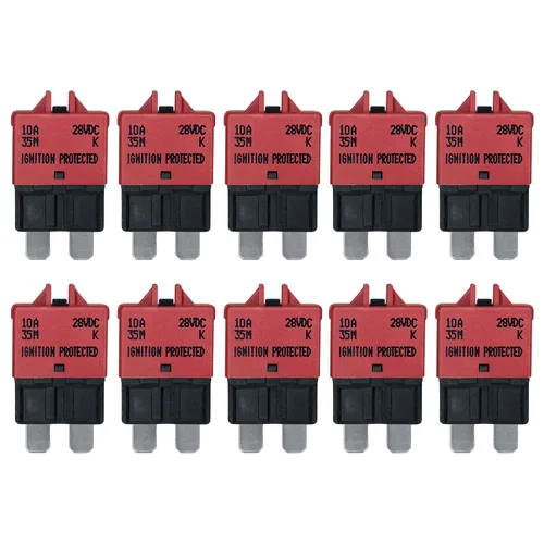 Miniatura 15 de Fusible de disyuntor ATC/ATO de reinicio manual de 7.5 amperios para automóvil, barco, automóvil, camión, RV, audio, protección de batería Perfil
