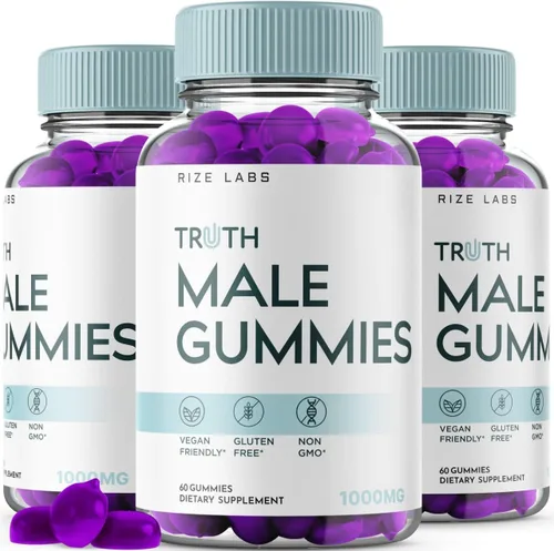 Truth - Gomitas masculinas (3 unidades) - Truth Gummies masculinas Truth Truth para hombres, apoyo máximo de fuerza, gomitas ultra puras, gomitas