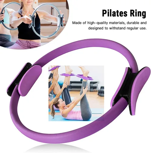 Miniatura 2 de Karlak Conjuntos de yoga para mujeres, equipo de pilates en casa, anillo mágico de pilates, bandas de botín para entrenamiento de glúteos, pelota