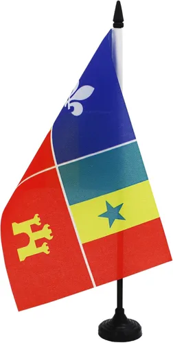 Miniatura 120 de Bandera de mesa de Colorado de 4 x 6 pulgadas, bandera de escritorio del estado de Colorado de EE. UU., 5.9 x 3.9 in, palo y base de plástico negro