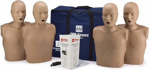 Miniatura 7 de CPR Savers Maniquí profesional de entrenamiento de RCP Prestan con monitor de retroalimentación AHA 2019 y protectores faciales