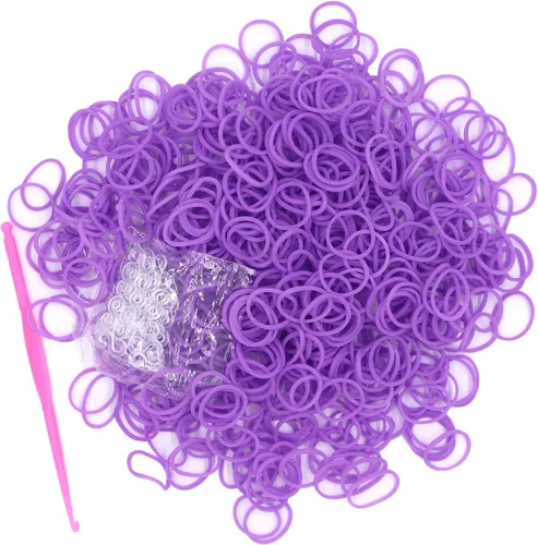 Miniatura 12 de Kit de 3000 bandas de goma de telar con 75 clips, 5 ganchos, kit de fabricación de pulseras de primera calidad para niños, tejer, regalo de A-Café
