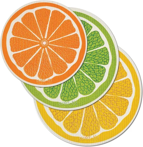 Miniatura 9 de Wet-It! Juego de paños de cocina suecos de 2 unidades - Diseño de palas de pickleball y pickleros, paños de cocina altamente absorbentes, perfectos