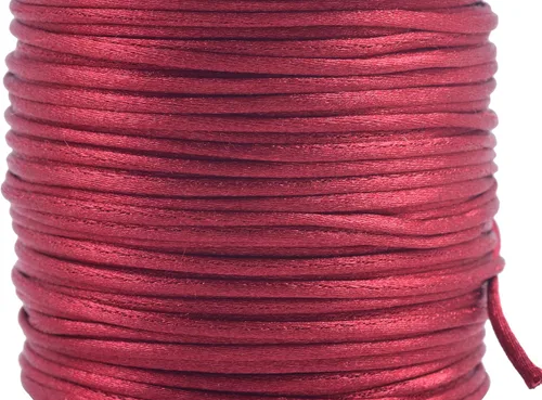 Miniatura 55 de KONMAY 80 Yardas 1.0mm Cordón Rattail de Nylon Satén Seda Trim Hilo para Cuentas para Nudos Chinos, Kumihimo, Trabajo con Cuentas, Macramé, 2-Azul