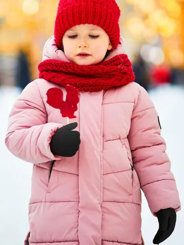 Miniatura 7 de Boao 5 pares de guantes de punto elásticos para niños y niñas, guantes cálidos de invierno para niños y niñas