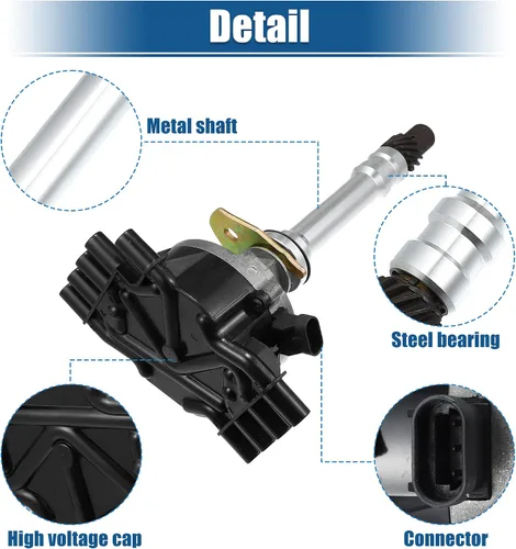 Miniatura 5 de X AUTOHAUX Distribuidor de encendido sustituye a 12570425 93441558 94672691 1104051 1104058 para GMC Savana Suburban 1996-2002 para Cadillac