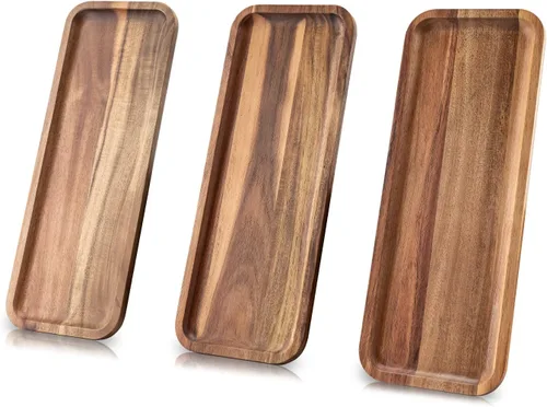 Miniatura 8 de Tablas de charcutería con asas, plato de madera para postre, tabla de queso, tabla de servir pizza, tabla de charcutería de viaje, verduras, frutas