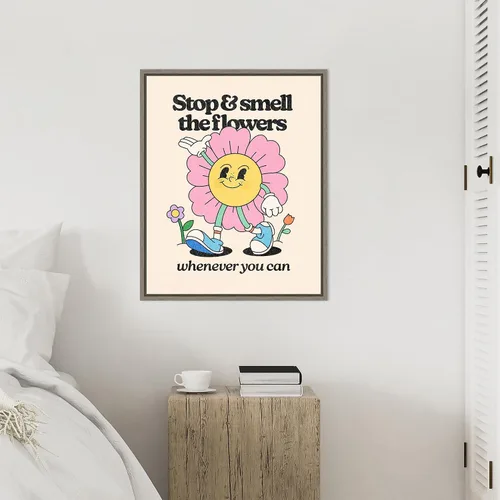 Miniatura 6 de Amanti Art Framed Canvas Wall Art 28x23 Retro Cartoon Character I by Victoria Barnes, Framed Wall Art Canvas, Humor Artwork, Country Rustic Decor