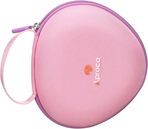 Miniatura 8 de Aproca Funda compatible con auriculares Bluetooth iClever BTH12 / HS19 / BTH26 para niños, bolsa de almacenamiento portátil para accesorios - Rosa