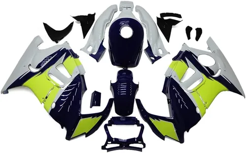 Carenados completos de motocicleta para Honda 1995 1996 CBR600F3 CBR 600 F3 95 96 ABS inyección de plástico Carrocería azul neón amarillo blanco