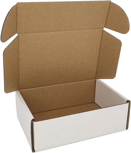 Miniatura 18 de Sobres corrugados de 5 x 5 x 2 pulgadas, paquete de 25, cajas de envío de cartón, color blanco (CM552-25)