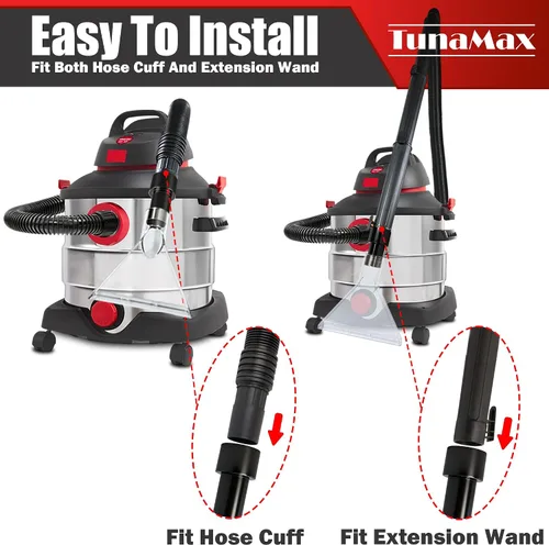 Miniatura 5 de TunaMax Funciona universal con todos los accesorios extractores de aspiradoras de tienda con 1-1/4 pulgadas y 1-7/8 pulgadas y 2-1/2 pulgadas, tres