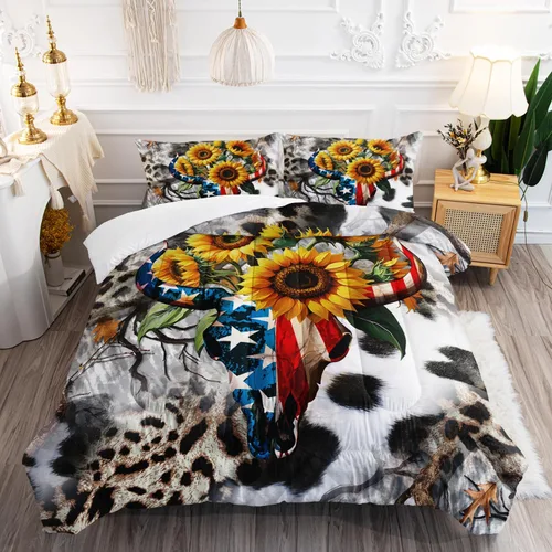 Miniatura 11 de AILONEN Lindo juego de edredón de oso tamaño individual, juego de ropa de cama Kawaii de oso de peluche marrón para niños y niñas, edredón suave