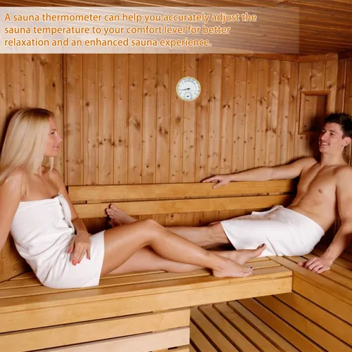 Miniatura 9 de Termómetro de sauna 2 en 1 termómetro de sauna Fahrenheit higrómetro humedad interior medición de temperatura para sauna de vapor infrarrojo Hostel